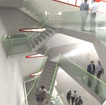 Treppenhaus Rendering VAR A